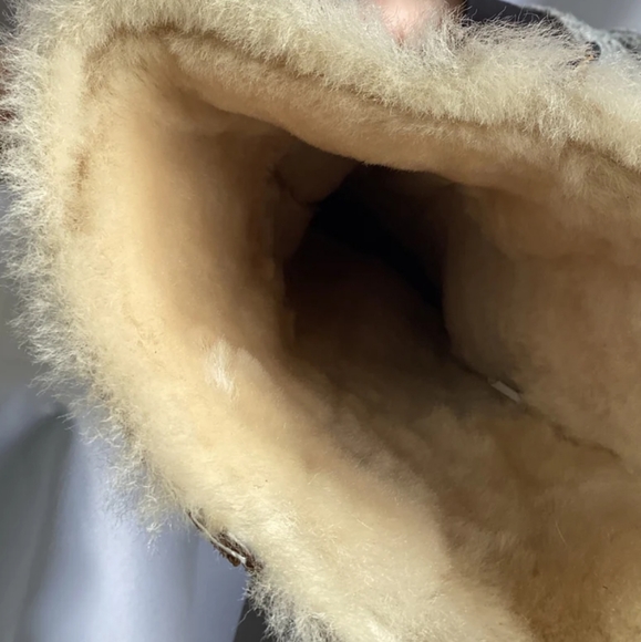 NEW FarWest Sabina tan camel suede shearling Calf height winter boots 9 - Picture 7 of 9